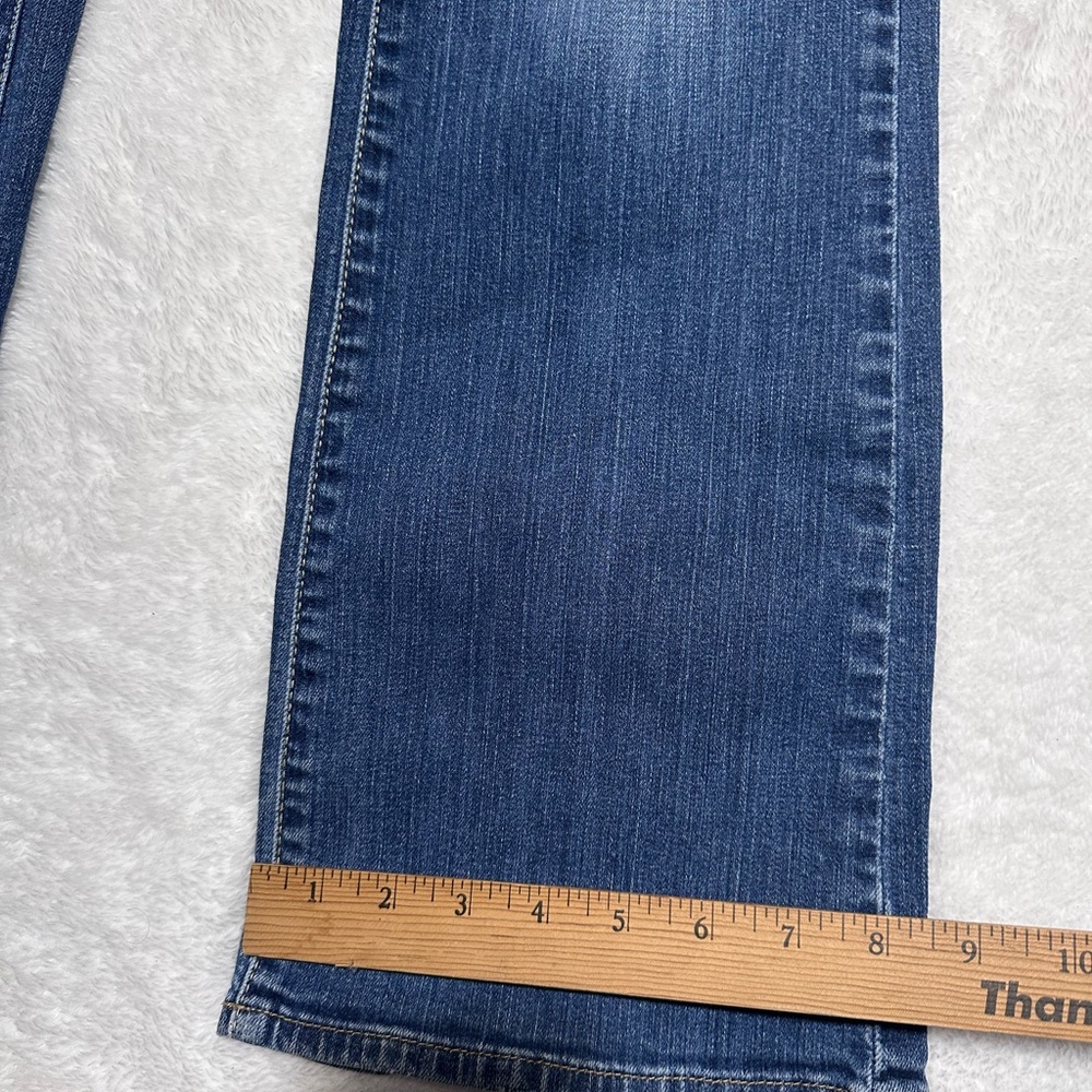 American Eagle Slim Boot Jeans - Women’s 12 Long- Medium Wash Stretch - Picture 5 of 11